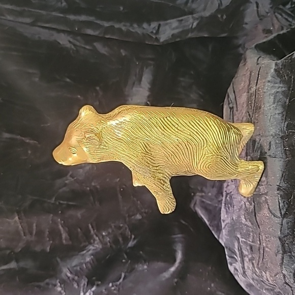 0282. Everybody Needs a Big Smiling Brass Bear!! - Picture 8 of 12